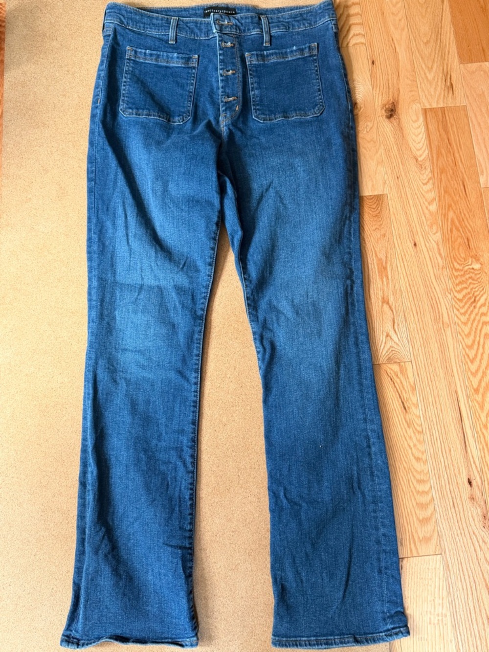 Sanctuary Women's Dark Blue Straight-Leg Denim Jeans